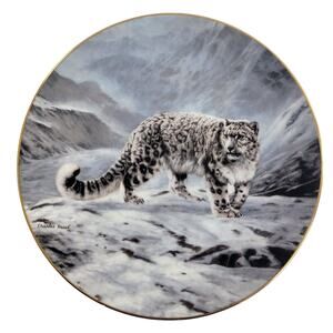W.S. George Fleeting Encounter‎ Magnificent Cats Plate 8.5" w/ COA & Box #11513E